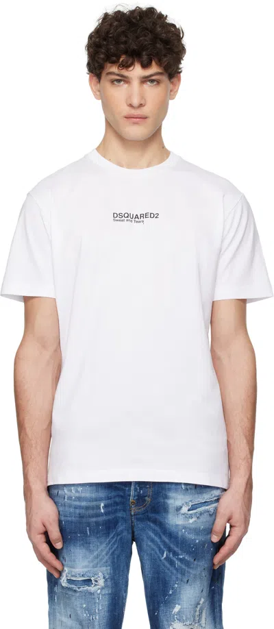 Dsquared2 White Cool Fit T-shirt In 100 White