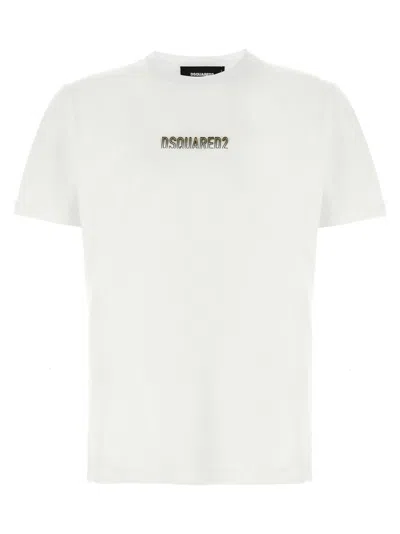 DSQUARED2 MEN WHITE COOL FIT T-SHIRT, XXL LUXURY T-SHIRTS FOR MEN DARVEYS