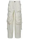 Dsquared2 Low Rise Cotton Twill Cargo Trousers