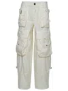 Dsquared2 Low Rise Cotton Twill Cargo Trousers