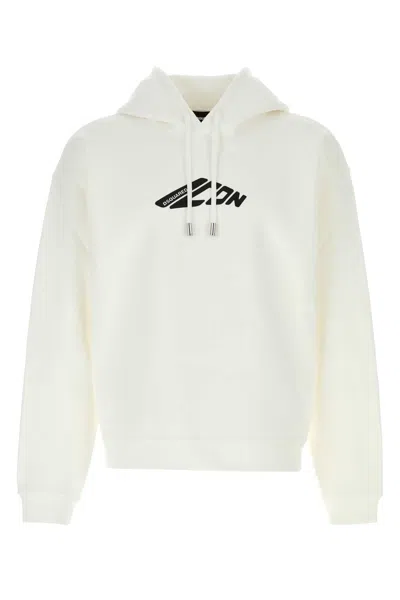 Dsquared2 White Cotton Blend Sweatshirt