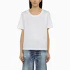 DSQUARED2 DSQUARED2 WHITE COTTON CREW-NECK T-SHIRT WITH LOGO WOMEN