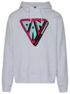 Dsquared2 Graphic Printed Drawstring Hoodie In White