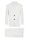 Dsquared2 White Cotton Elastane Jacket Pants In White