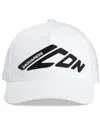 Dsquared2 Logo Applique Baseball Cap In White