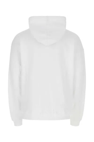 Dsquared2 White Cotton Oversize Sweatshirt In 100