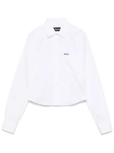 DSQUARED2 WOMEN WHITE COTTON SHIRT, S LUXURY SHIRTS FOR WOMEN DARVEYS