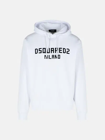 Dsquared2 White Cotton Sweatshirt