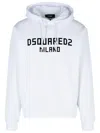 Dsquared2 White Cotton Sweatshirt In White