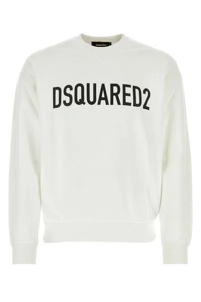 Dsquared2 White Cotton Sweatshirt