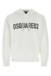 DSQUARED2 WHITE COTTON SWEATSHIRT