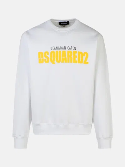 Dsquared2 White Cotton Sweatshirt