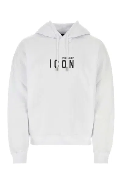 Dsquared2 Dsquared Men White Cotton Sweatshirt