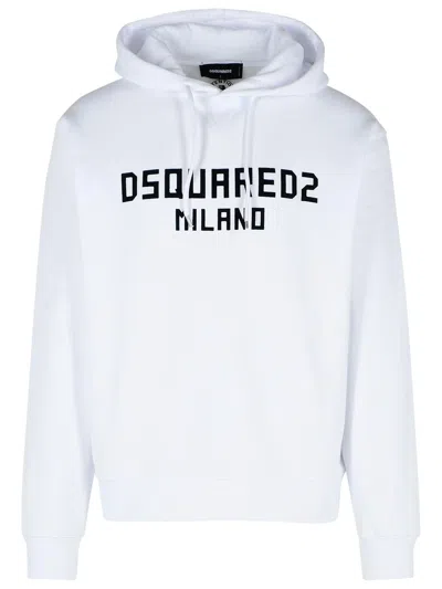 Dsquared2 White Cotton Sweatshirt