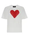 Dsquared2 Woman T-shirt Off White Size L Cotton