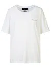 DSQUARED2 DSQUARED2 WHITE COTTON T-SHIRT