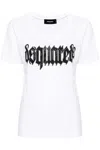 Dsquared2 White Cotton T-shirt