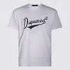 Dsquared2 Crew Neck T-shirt With Bold Logo Print In White