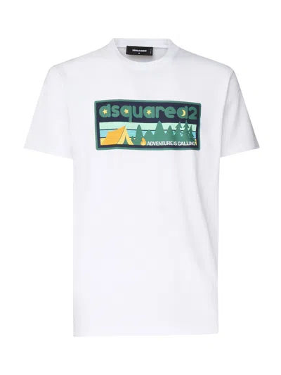 Dsquared2 White Cotton T Shirt