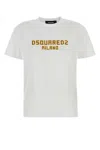 Dsquared2 White Just Right Fit D2 Milano T-shirt
