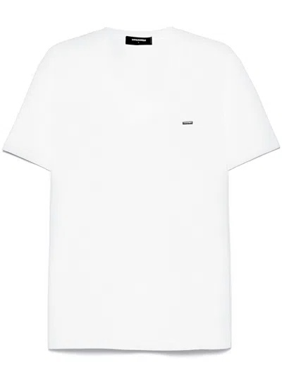 DSQUARED2 DSQUARED2 WHITE COTTON T-SHIRT