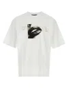 Dsquared2 Graphic Print Crew Neck Short Sleeve T-shirt In White