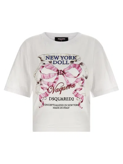 DSQUARED2 WHITE COTTON T-SHIRT