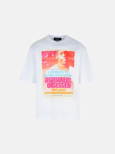 Dsquared2 White Cotton T-shirt