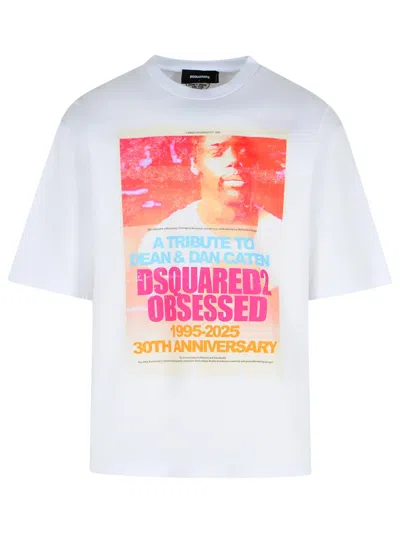 Dsquared2 White Cotton T Shirt