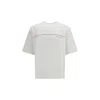 Dsquared2 Men White Crewneck T-shirt With Logo Lettering On The Front In Cotton Man In White