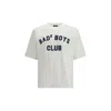 Dsquared2 Men White T-shirt With Logo Print On The Front In Cotton Man In White