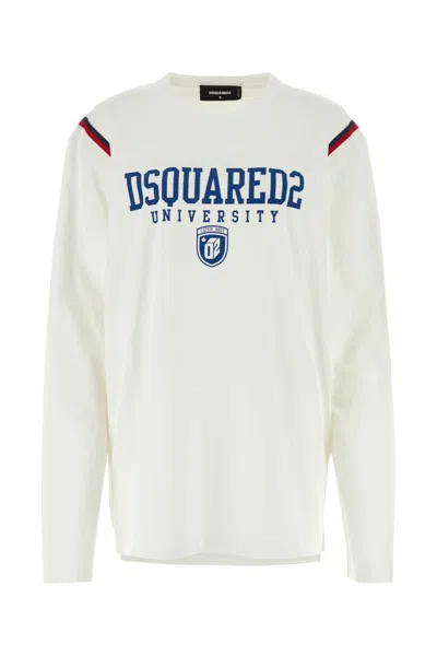 DSQUARED2 WHITE COTTON T-SHIRT