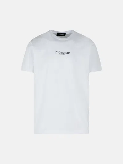 Dsquared2 White Cotton T-shirt