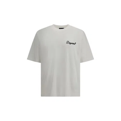 DSQUARED2 WHITE COTTON T-SHIRT