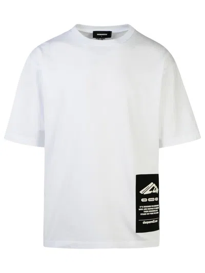 Dsquared2 Logo-print Cotton T-shirt In White