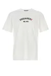 Dsquared2 Short Sleeve Crew Neck Cotton T-shirt In Multi