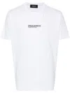 Dsquared2 'cool Fit Tee' White T-shirt With Logo Print On The Front In Cotton Man In White