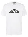 Dsquared2 Cotton Crew Neck T-shirt With Short Sleeves In Regular Fit In White