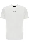 Dsquared2 White Crewneck T-shirt With Dsq2 Logo In Cotone Man In White