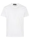 Dsquared2 White Cotton Tee With Subtle Logo Detail In White
