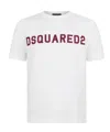 Dsquared2 Cool Football Crew Cotton T-shirt In White
