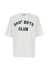 Dsquared2 Men White T-shirt With Logo Print On The Front In Cotton Man In White