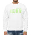 Dsquared2 Man Sweatshirt White Size M Cotton In White