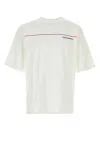 Dsquared2 Men White Crewneck T-shirt With Logo Lettering On The Front In Cotton Man In White