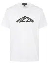 Dsquared2 Cotton Crew Neck T-shirt With Short Sleeves In Regular Fit In White