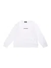 Dsquared2 Branded Cotton Sweatshirt In White