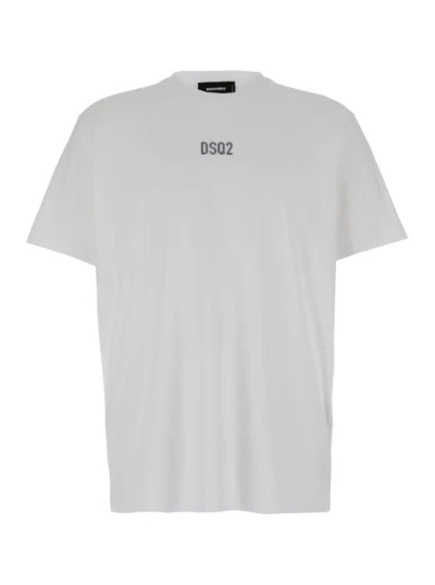 Dsquared2 Cotton Logo T-shirt In White