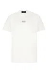 Dsquared2 White Crewneck T-shirt With Dsq2 Logo In Cotone Man In White