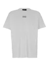 Dsquared2 White Crewneck T-shirt With Dsq2 Logo In Cotone Man In Multicolor