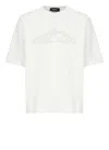 Dsquared2 White Crewneck T-shirt With Icon Logo Printed On The Front In Cotton Man In White